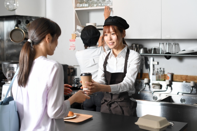 接客中の感じのよい一言